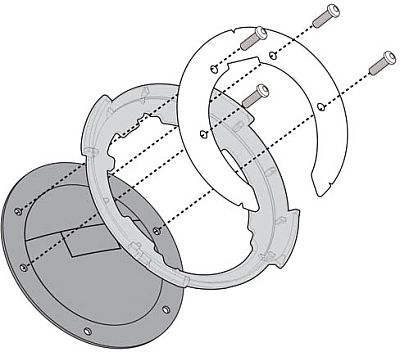 Givi BF Adapter, Halterung Tanklock von Givi