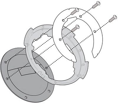 Givi BF Adapter, Halterung Tanklock von Givi