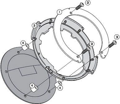 Givi BF Adapter, Halterung Tanklock von Givi