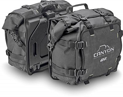 Givi Canyon GRT720 25+25L, Gepäcktaschen Monokey wasserdicht - Schwarz - 2 x 25 L von Givi