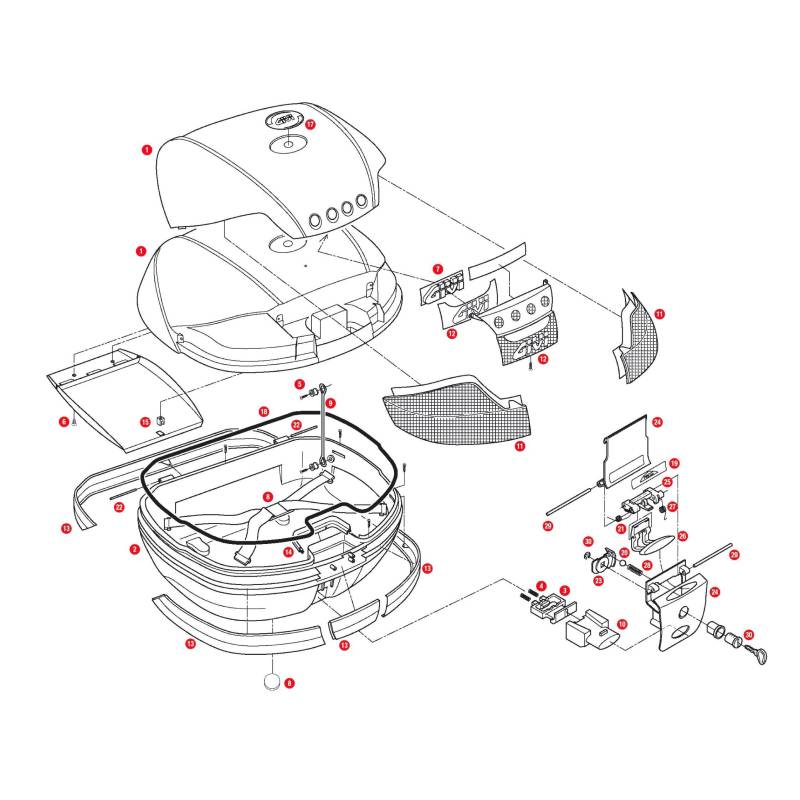 Givi Ersatzteil Federkugel 6mm Z630 für E340/V46/E52 von Givi