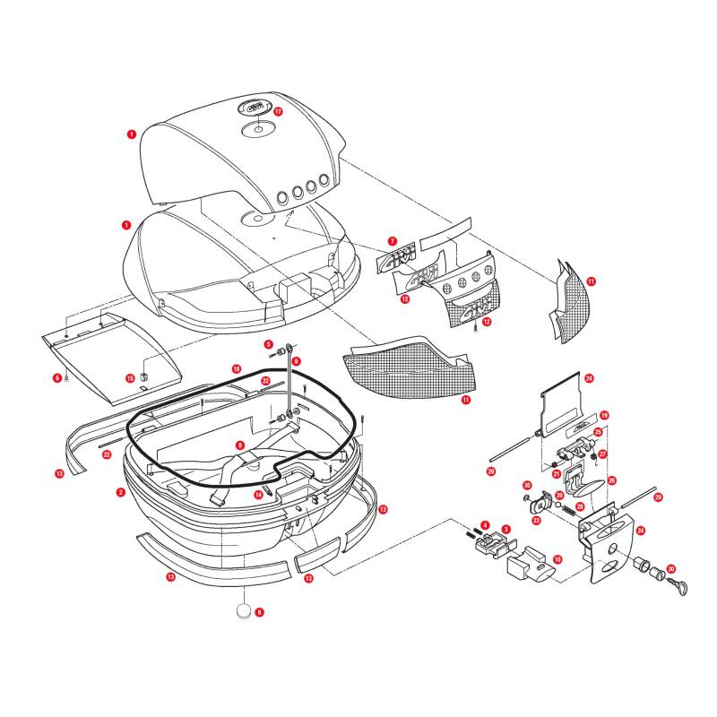 Givi Ersatzteil Logo Z229 für E340/E52 von Givi