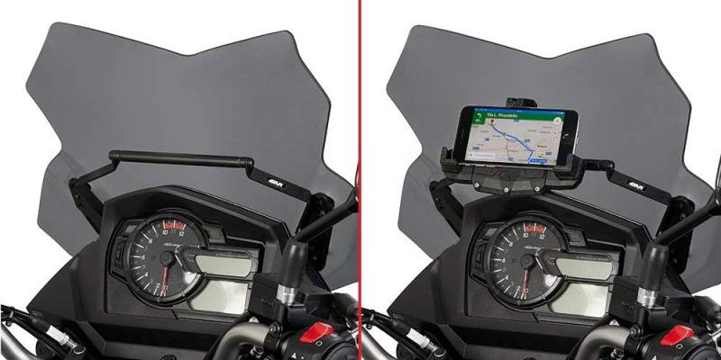 Givi FB3112 Halterung zur Montage am Windschild für Navi, TU EU, Andere von Givi