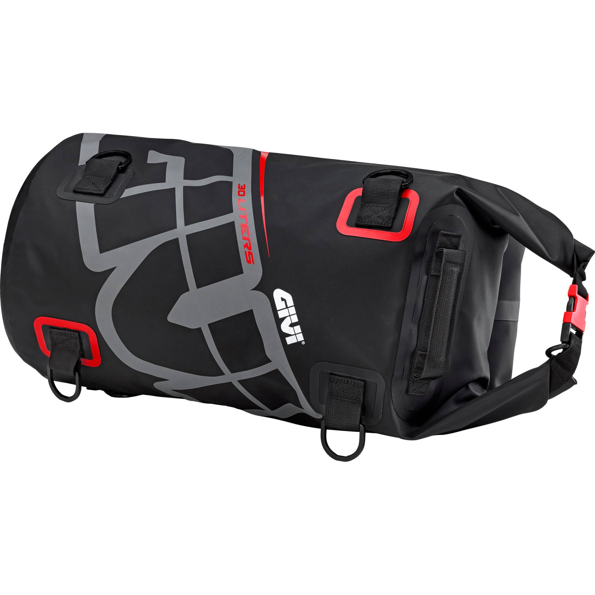 Givi Gepäckrolle Easy Bag wasserdicht 30 Liter schwarz/grau/rot von Givi