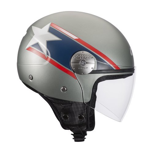 Givi HPS 10.7 Mini-Jet-Helm, Grafik Stern Italien Lackiert, L von Givi