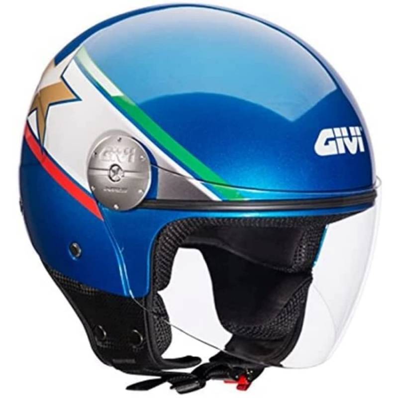 Givi HPS 10.7 Mini-Jet-Helm, Grafik Stern Italien Lackiert, S von Givi