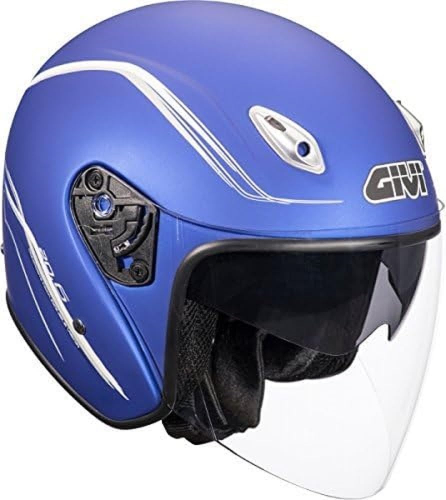 Givi HPS 20.6 Jet-Helm-Fiberglas Grafik, Blau, XL von Givi