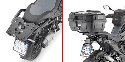 Givi SRA, Aluminium Gepäckträgerplatte Monokey - Schwarz von Givi