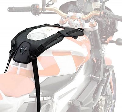 Givi T460B Tankrucksack, Universal Unterteil für Gurtbefestigung - Schwarz von Givi