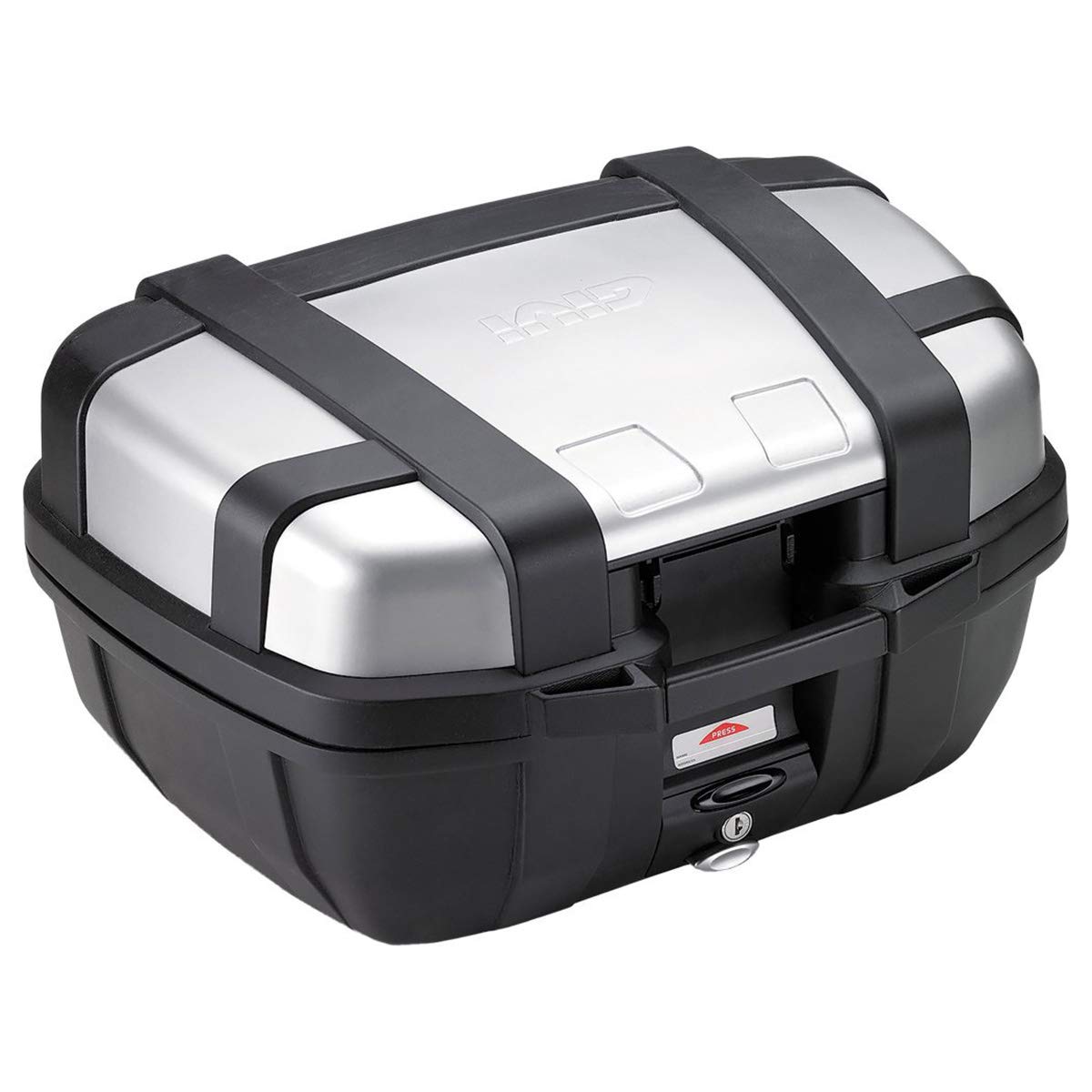 Givi TRK52N Trekker 52-Monokey Top-Case with Aluminium Cover, Silber von Givi