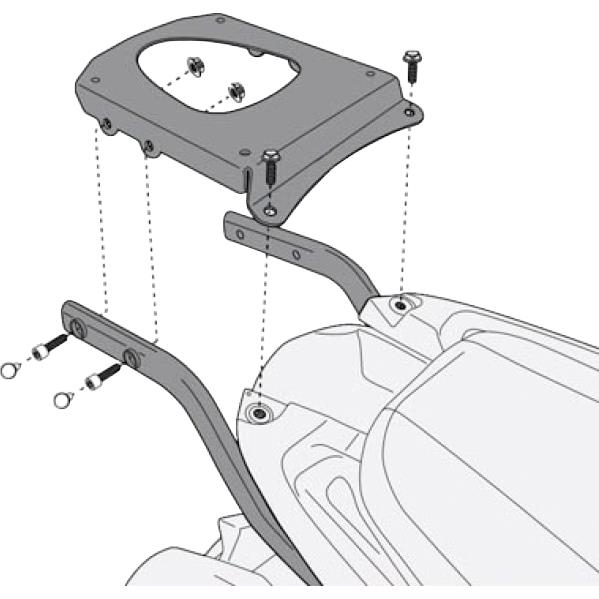 Givi Topcaseträger M5 für Monokey® SR6404 für Tiger 1050 13-20 von Givi