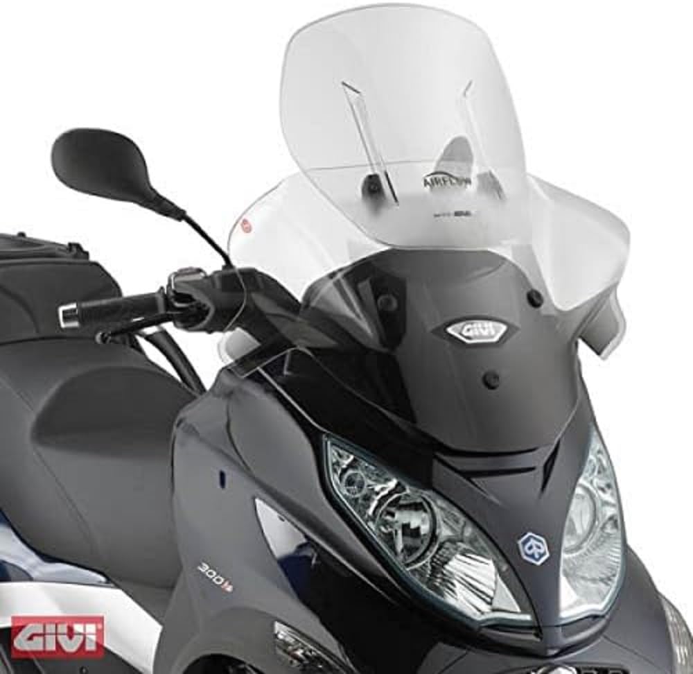 Givi Tourenscheibe Airflow Piaggio MP3 Business/Sport 500/ Touring 300/400/ LT 11-13 klar, TU EU von Givi