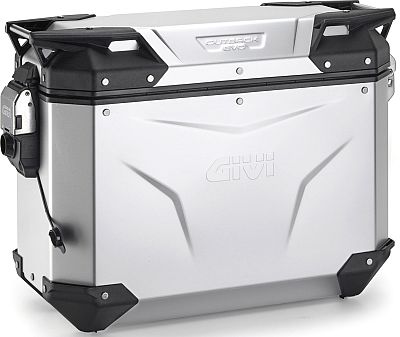 Givi Trekker Outback Evo Smart, Seitenkoffer Monokey-Cam-Side - Silber - 37 l von Givi