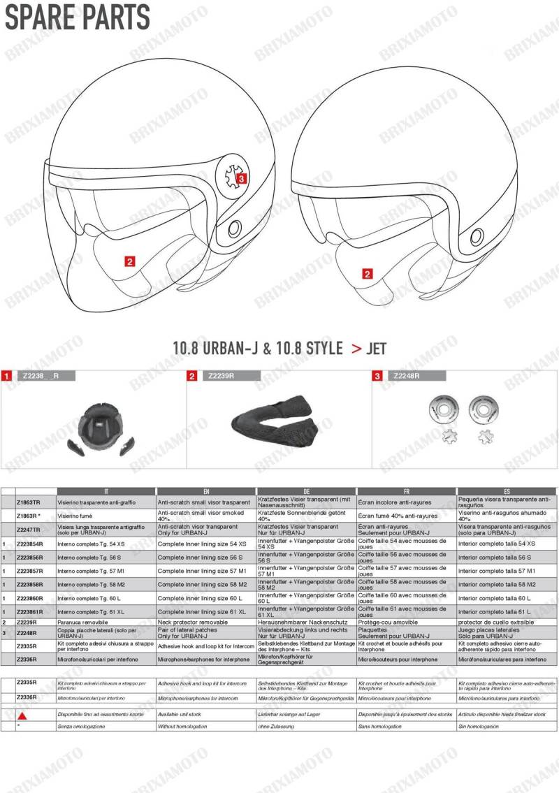 Givi Visierabdeckung Links und Rechts, Schwarz, Größe 40 von Givi