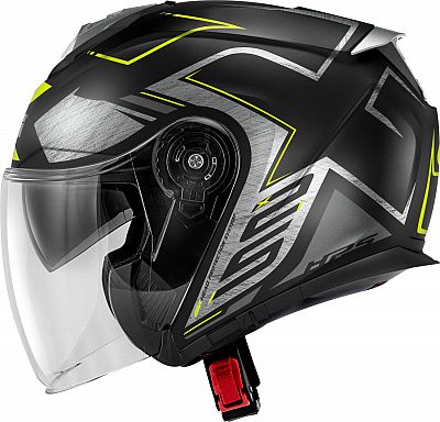 Givi X.25 Trace, Jethelm - Matt Schwarz/Silber/Neon-Gelb - L (60) von Givi