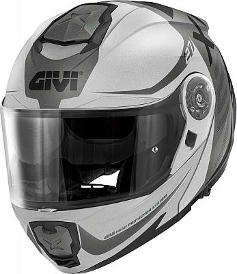 Givi X.27 Dimension, Klapphelm - Matt Schwarz/Grau/Silber - M (58) von Givi