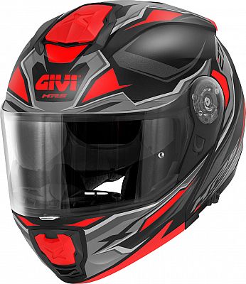 Givi X.27 Sector, Klapphelm - Matt Schwarz/Grau/Rot - XL (61) von Givi