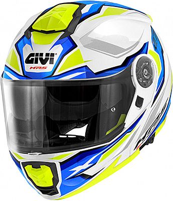 Givi X.27 Sector, Klapphelm - Weiß/Blau/Neon-Gelb - XL (61) von Givi