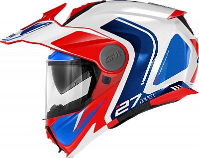 Givi X.27 Tourer Graphic, Klapphelm - Weiß/Blau/Rot - L (60) von Givi