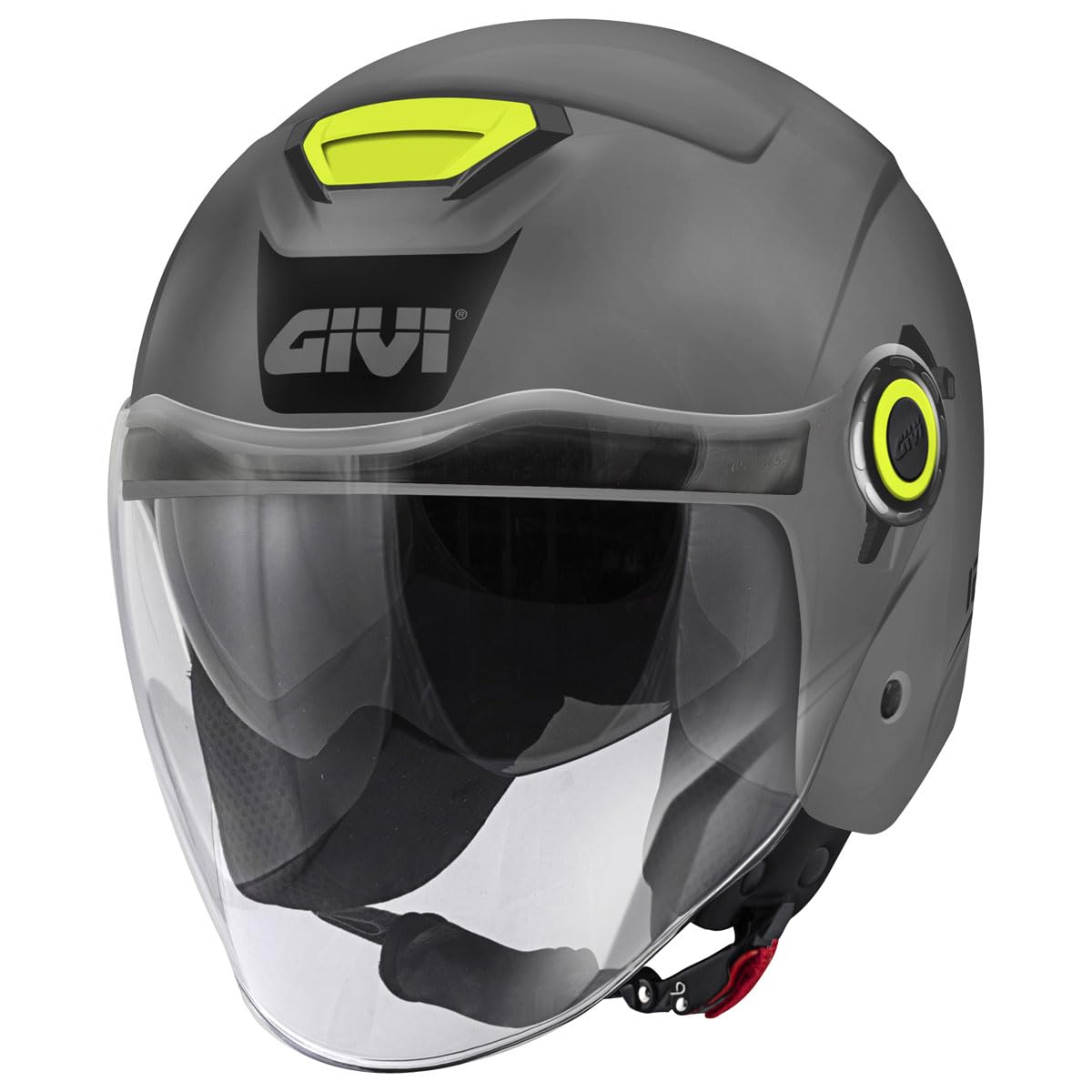 JET HELMET 12.5B BASIC GLOSSY GREY XS von Givi