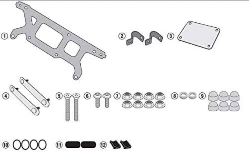 Kit für die Montage der S250 an PL3116 von Givi