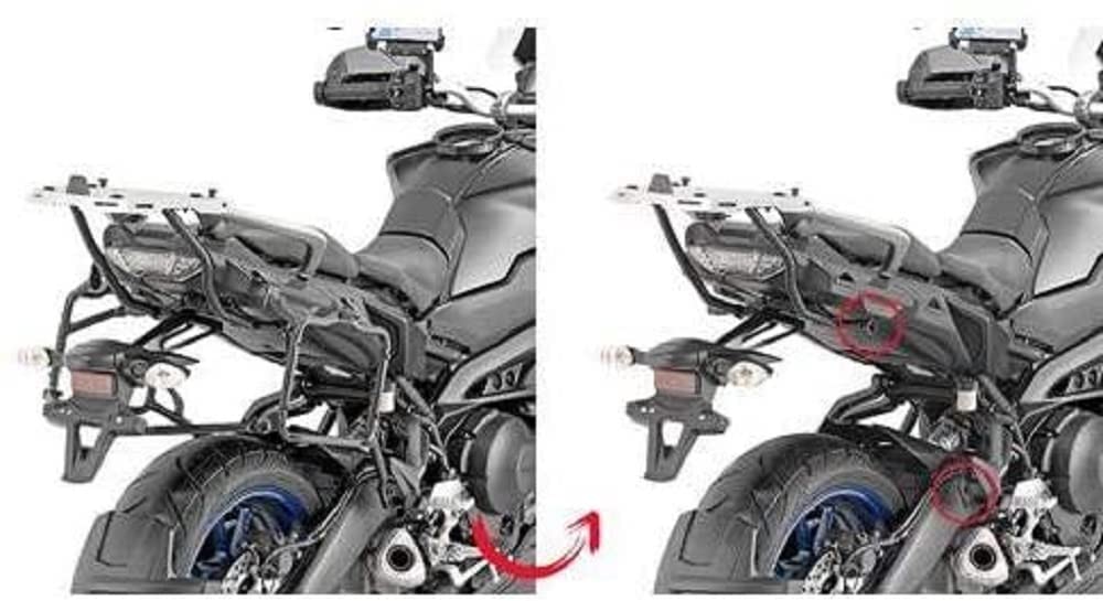 SeitenkofferTräger abnehmbar für Monokey Koffer für Yamaha Tracer 900 oder Tracer 900 GT (1819) von Givi