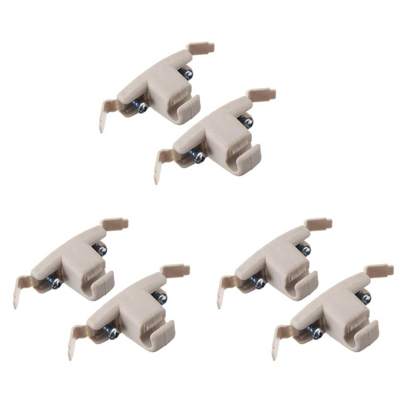 Giwnhvx 6X Beige Sonnen Blende Clip Halter Halterung 51168243575 für E46 3 Series 325 M3 von Giwnhvx