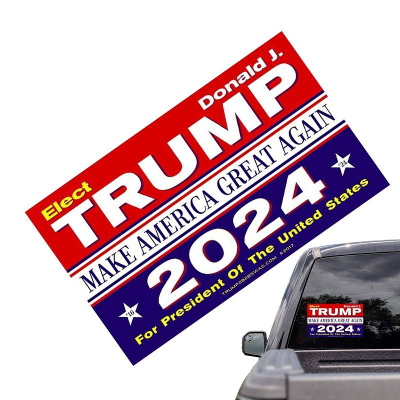 GjnjfdF Trump 2024 Aufkleber und Abziehbilder,Trump 2024 Aufkleber | Nehmen Sie Amerika zurück Autoaufkleber,Aufkleber „Take America Back“, antihaftbeschichtet, langlebiger Stoßstangen- und von GjnjfdF