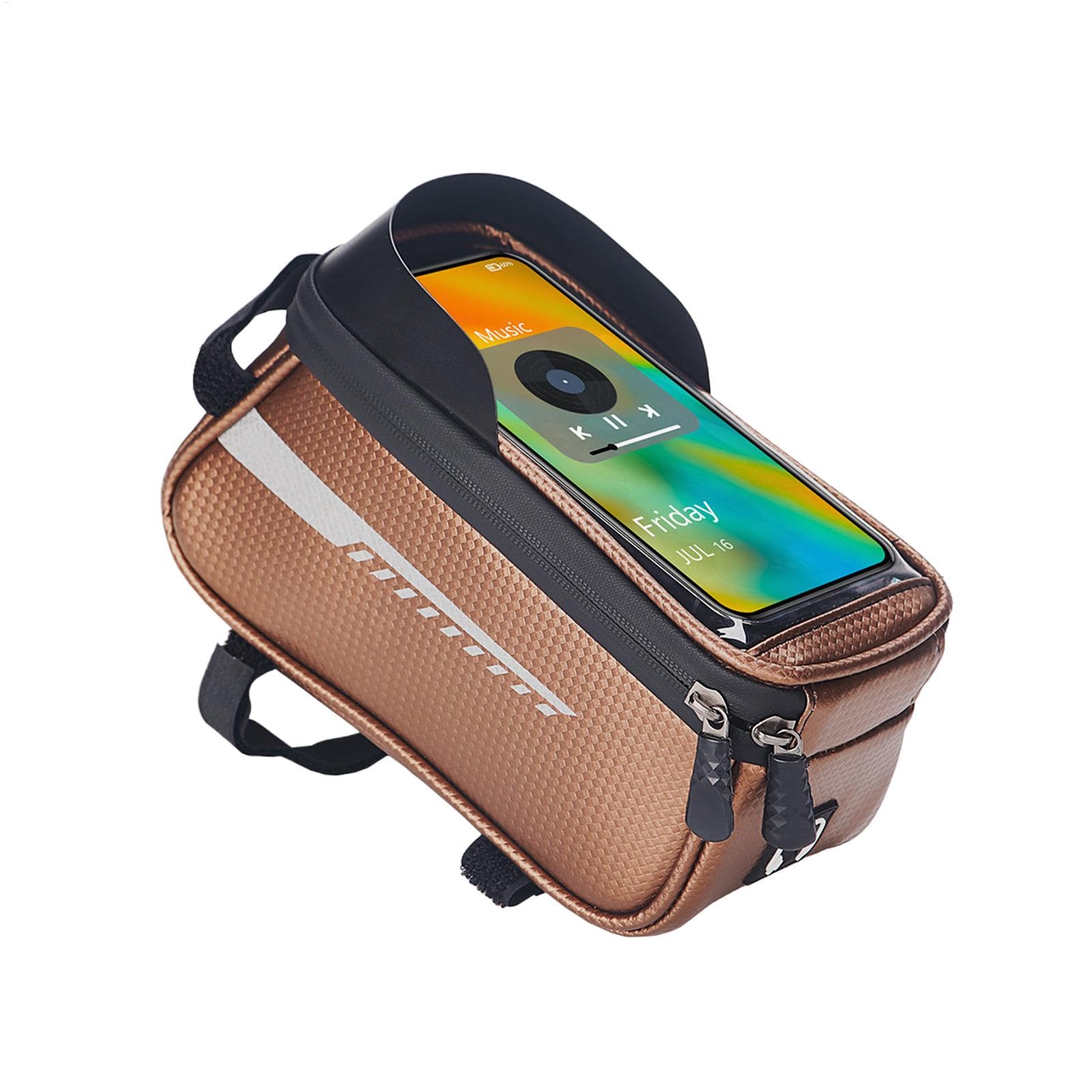 Gkumgwo Handy-Halterung für Fahrräder, Vorderrohrtasche mit Sonnenblende, Roller-Zubehörtasche für Outdoor, Pendeln, Reisen von Gkumgwo