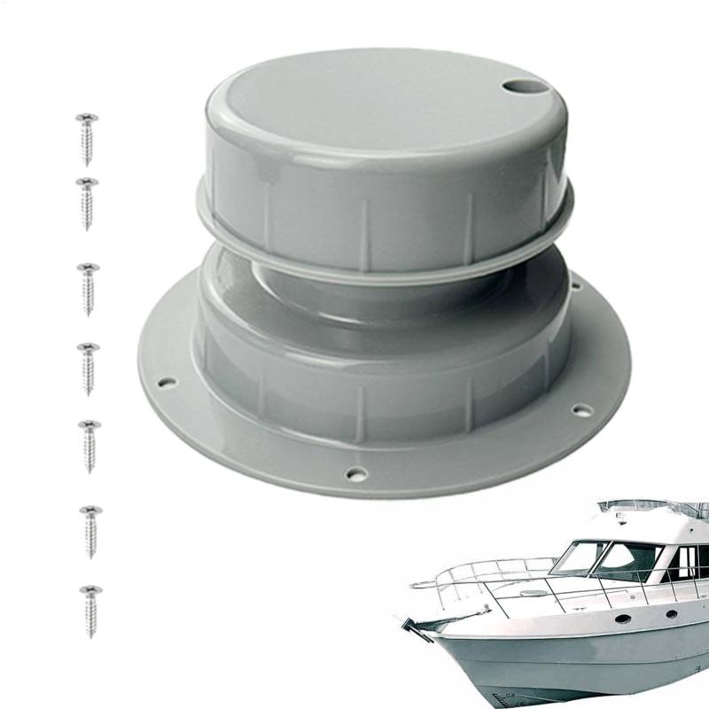 Gkumgwo Vent Exhaust Outlet Round Cover Outlet Mount for RV Yacht - Effective Air Ventilation Outlet, Dash Vent Exhaust Grille for Camping, Truck Use von Gkumgwo