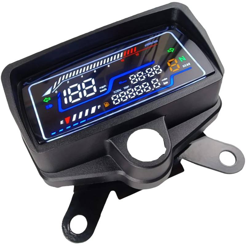 Glanhbnol 12V Digital Dashboard Instrument Panel Gauge Klare Anzeige Genaue Geschwindigkeit Und Entfernung Messwerte Für CG125 CG150 von Glanhbnol