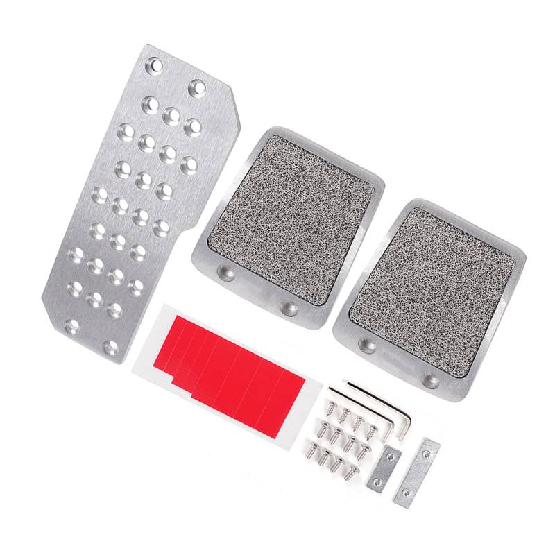 Glanhbnol Aluminium Auto Fußstütze Beschleuniger Trittbrett Bremse Pedal Pedal Set Für Manuelle Übertragung Einfache Installation von Glanhbnol