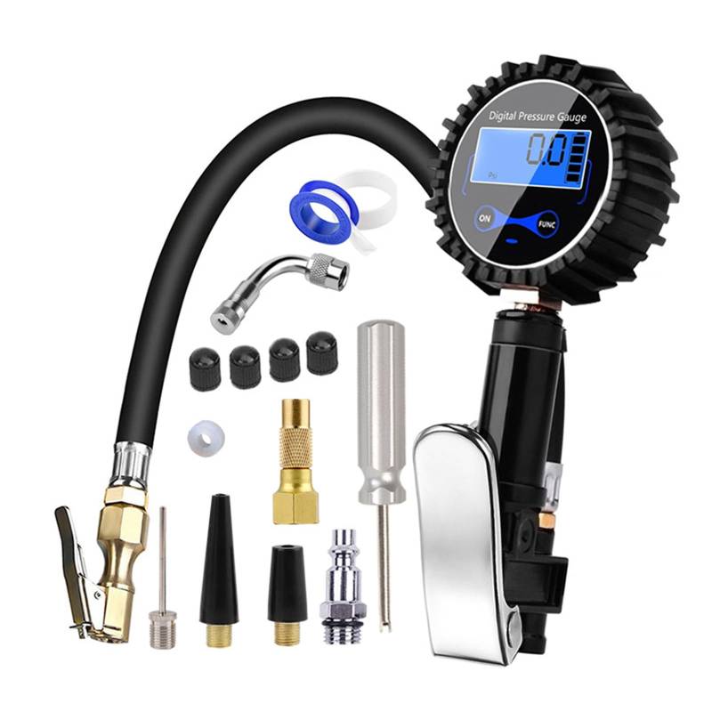 Glanhbnol Auto Reifen Manometer Mit Inflator Für Luft Kompressor Auto SUV Inflator Pumpen Reifen Reparatur Werkzeug von Glanhbnol