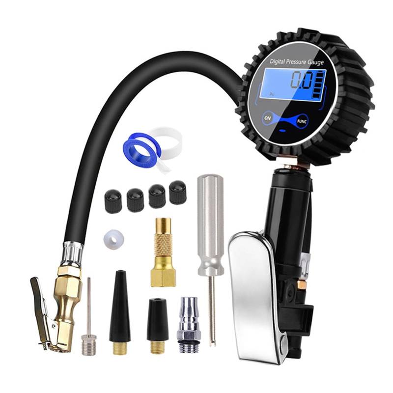 Glanhbnol Auto Reifen Manometer Mit Inflator Für Luft Kompressor Auto SUV Inflator Pumpen Reifen Reparatur Werkzeug von Glanhbnol