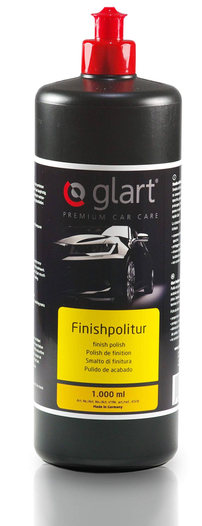 Glart 45FP Finishpolitur Autopflege Autopolitur und Lack Politur für Auto Aufbereitung, car detailing mit Poliermaschine und Polierschwamm, 1.000 ml von Glart