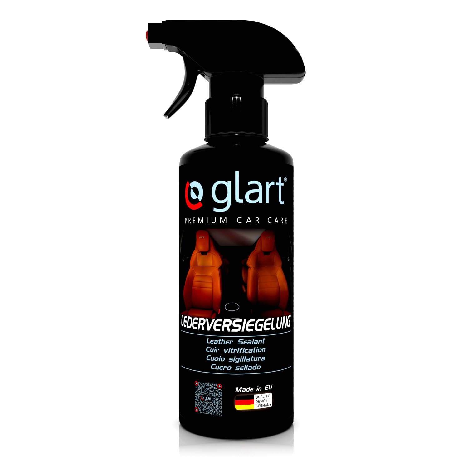 Glart 45LV Auto Lederversiegelung und Lederpflege, Innenraum Autopflege für Glattleder, auch für Leder Sofa perfekt, 500 ml Reiniger von Glart