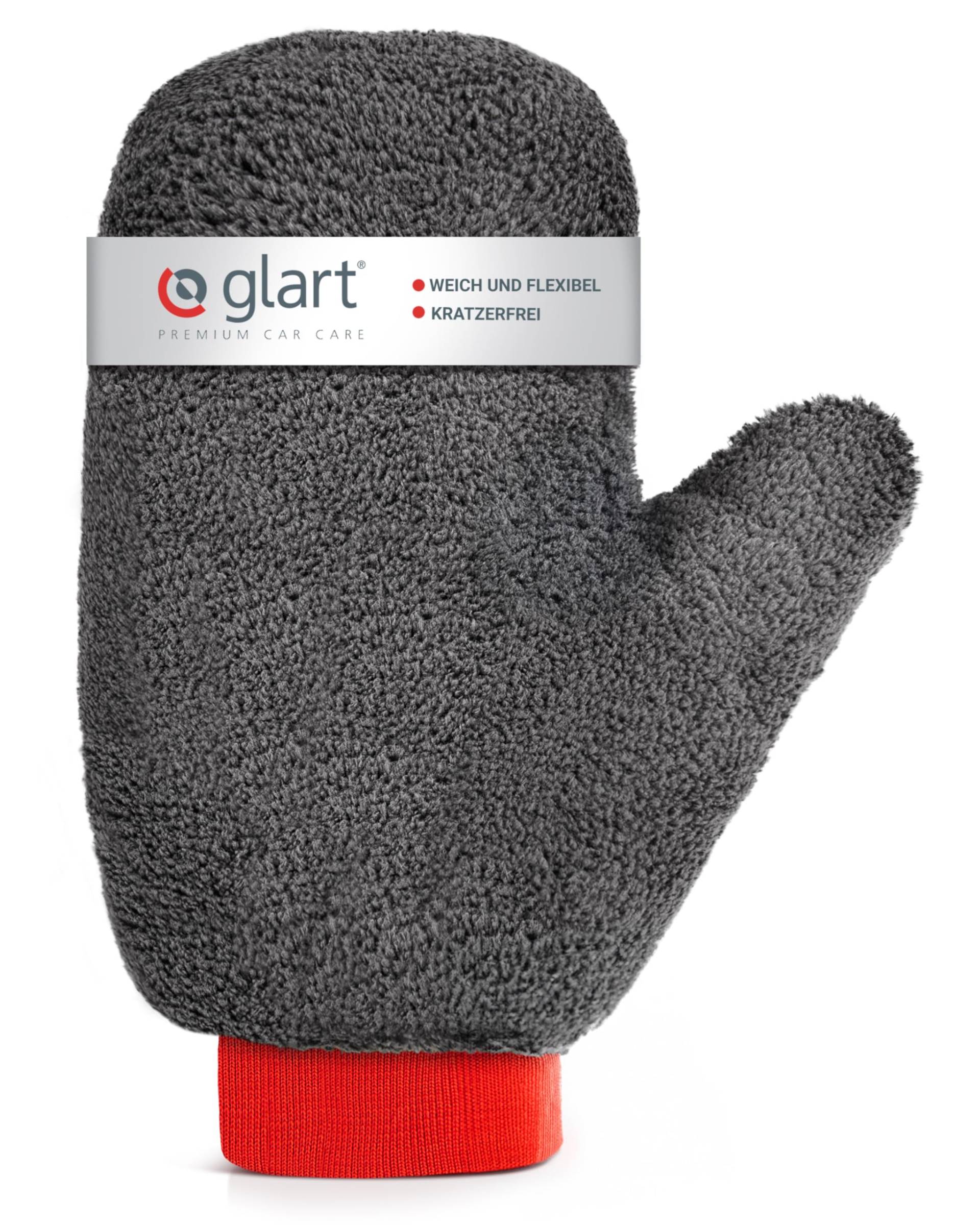 Glart Felgen Waschhandschuh Auto - Premium Felgenhandschuh für professionelle Autopflege - 100% Schmutzentfernung - 27x12 cm - Mikrofaser Auto Waschhandschuh - Optimale Alternative zur Felgenbürste von Glart