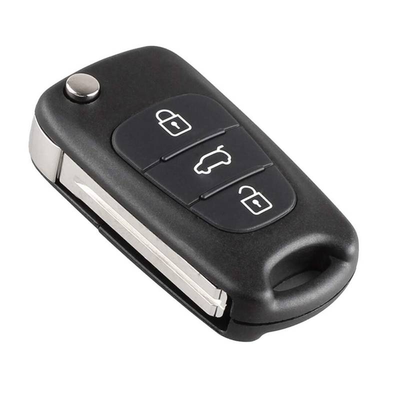 Globents 3 Tasten Flip Folding Remote Key Shell Fall Ersatz für Hyundai I20 I30 IX35 I35 von Globents