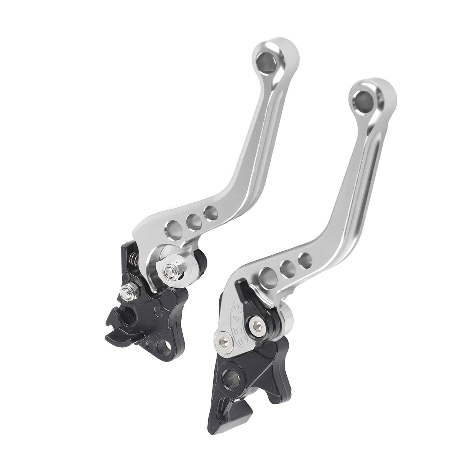 Glomora Universal Clutch Lever, 7/8 Motorradpause und Cutch -Hebel für die meisten Motorrad -Motorrad -Boxen -Bike -Moto (Silber) (Silberweiß) von Glomora