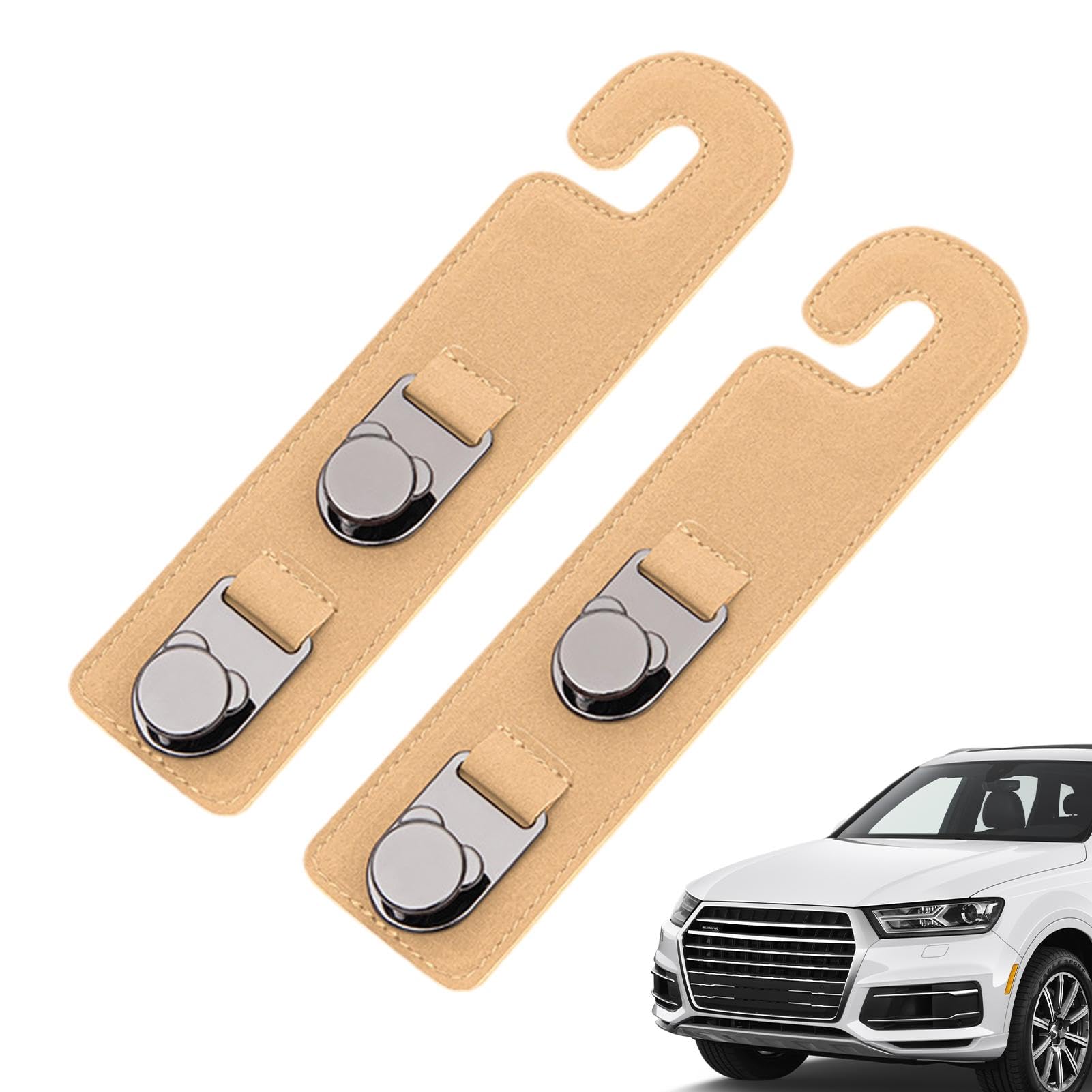 Aufbewahrungsaufhänger für Kopfstützen, Aufbewahrungsaufhänger für Autositze,Platzsparende Rückenlehnen-Organizer | Stabile Auto-Organizer-Haken, glattes Design für Handtasche, Geldbörse, Mantel von Glugahrif