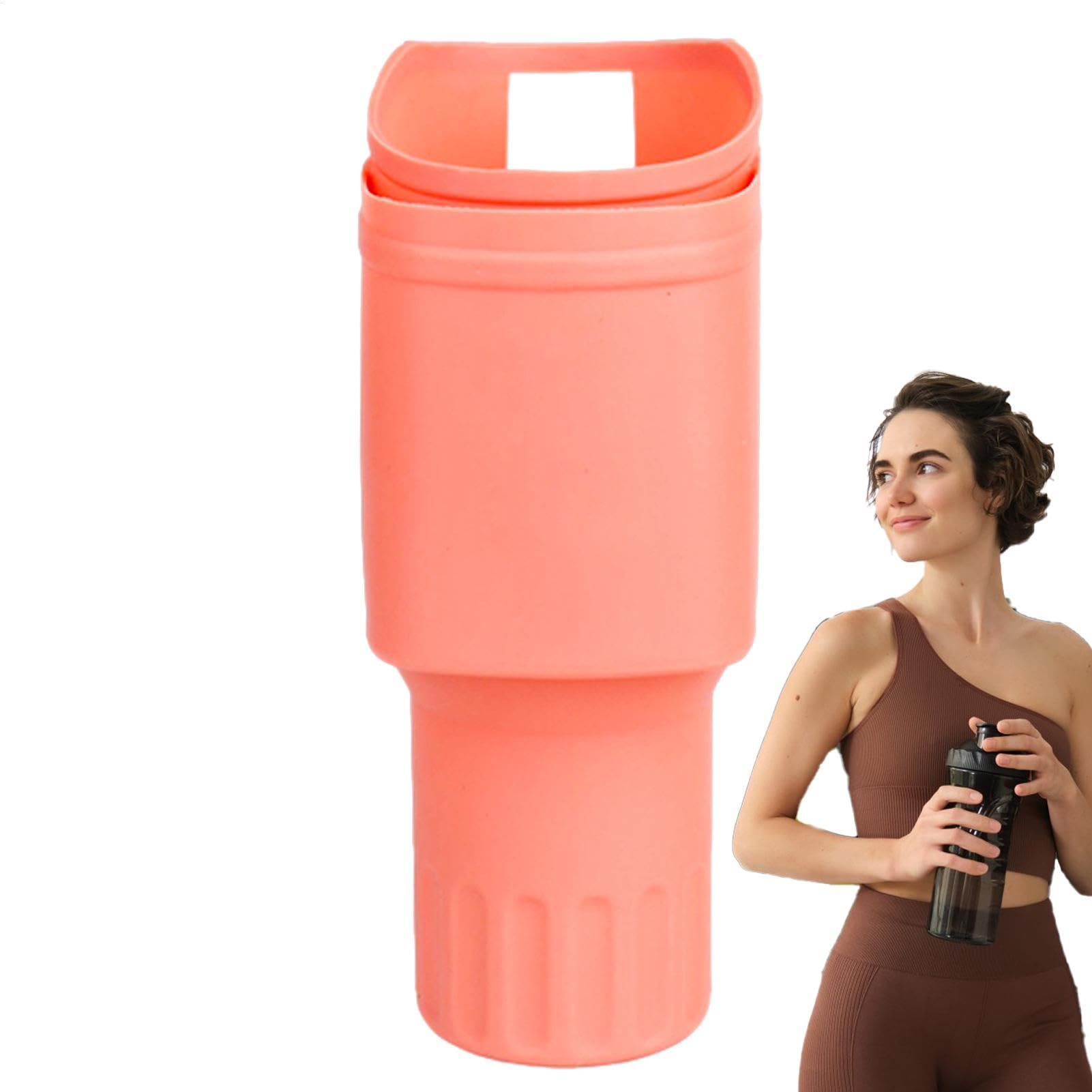 Silikon-Stiefelüberzüge für Körbchen, Silikon-Körbchenhülle | Wasserflaschen-Wickelschutz mit Handytasche | Kratzfester Wasserflaschenstiefel mit Griff für Sport und Reisen von Glugahrif