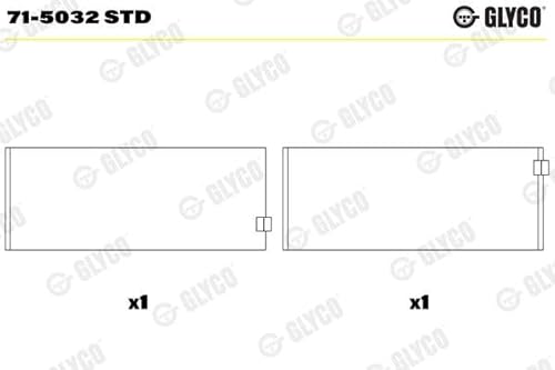 Glyco 71-5032 STD - Pleuellager von Glyco