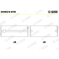 Kurbelwellenlager GLYCO H1192/5 STD von Glyco