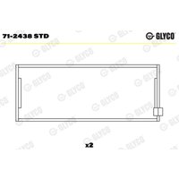 Pleuellager GLYCO 71-2438 STD von Glyco