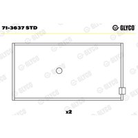 Pleuelstangen GLYCO 71-3637 STD von Glyco