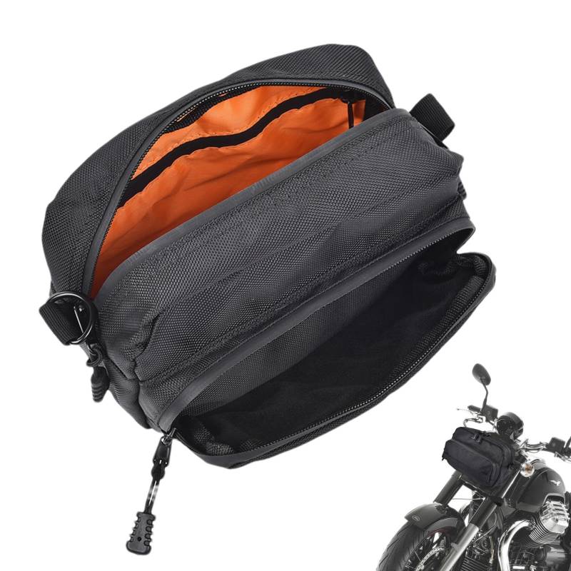 Gmokluytw Motorradtaschen für Lenker, wasserdichte Motorrad-Lenkertasche – große Aufbewahrungstasche für Motorrad | Wasserdichte Lenkertasche, Fahrradlenkertasche, Zubehörtasche für Motorräder von Gmokluytw