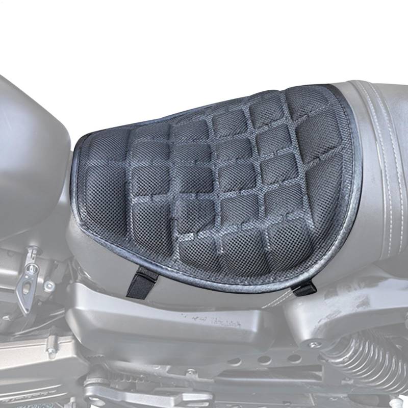 Motorrad -Sattelkissen - Motorrad -Beifahrersitzkissen | Ergonomisches Gelkissen, optimaler Komfort für lange Reisen, Reduzierung des Drucks, Nicht -Slip -Designs, einfach zu installierende auf Motorr von Gmokluytw