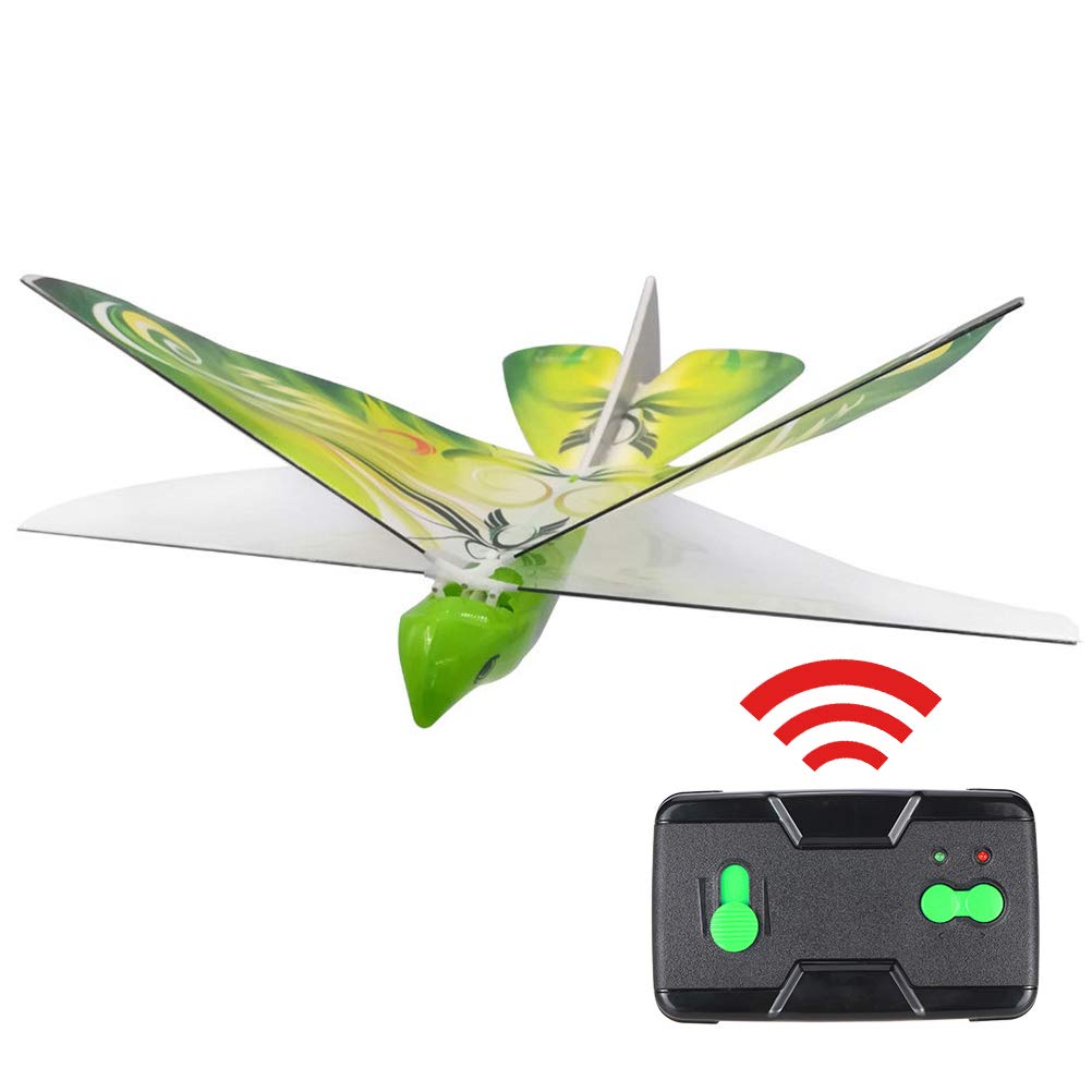 Gmuret Mini Drohne Vogelform, Elektronische Fernbedienung Vogel Spielzeug mit LED Leuchten, Fernbedienung Flugzeuge Geschenke für Kinder Anfänger von Gmuret