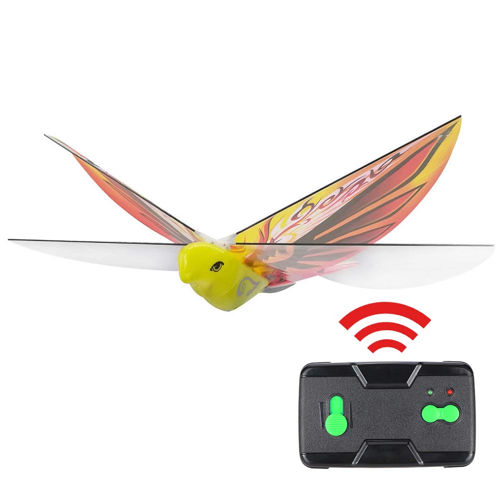 Gmuret Mini Drohne Vogelform, Elektronische Fernbedienung Vogel Spielzeug mit LED Leuchten, Fernbedienung Flugzeuge Geschenke für Kinder Anfänger von Gmuret