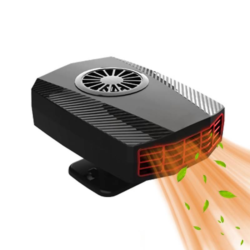 Gobesty Auto Heizlüfter 12V, 150W Tragbar Auto Heizung, 2 in 1 Auto Defroster Heizung und Kühlventilator, Autoheizung Windschutzscheibe Defroster Defogger mit 360° Drehbarer Basis, zum Meisten Autos von Gobesty